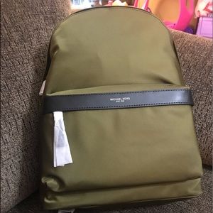 NWT Michael Kors Backpack In military green